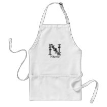 Fancy Monogram: Nicole aprons by Namers Fancy Monogram: Nicole aprons