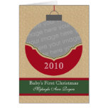 Fancy Ornament First Christmas Greeting Card