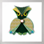 Fancy Owl: Let's go party Print