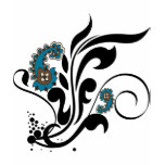 fancy paisley swirl t-shirt