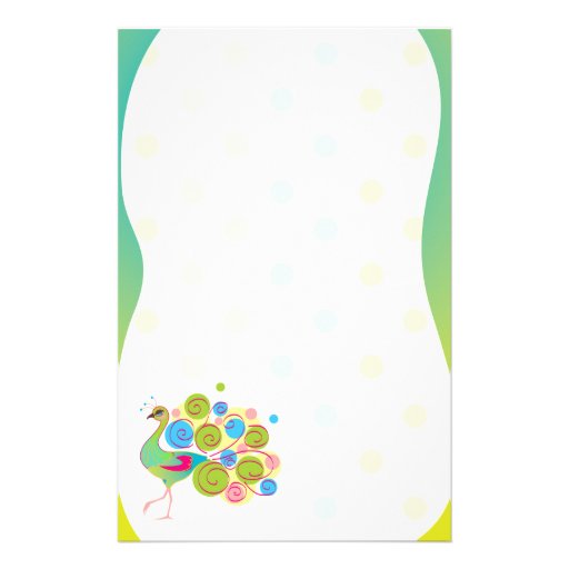 Fancy Peacock Stationery | Zazzle