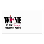 Fancy People Get Wasted Business Card Template