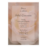 Fancy Pink Rose Quinceanera Party Invitation
