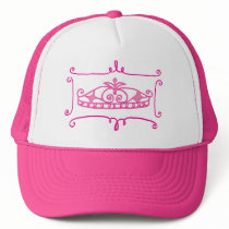 fancy pink tiara cap hats