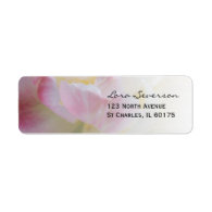 Fancy Pink Tulip Return Address Label