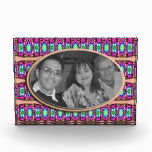 fancy pink turquoise photo frame awards