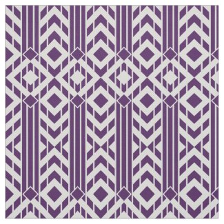Fancy Purple & Grey Chevron Stripes Fabric