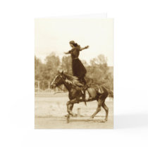 Fancy Rider Greeting Cards