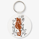 Fancy sea horse key chain keychains by marcya7 Fancy sea horse key chain keychains