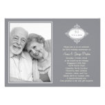 Fancy Seal Anniversary Photo Invitation invitations