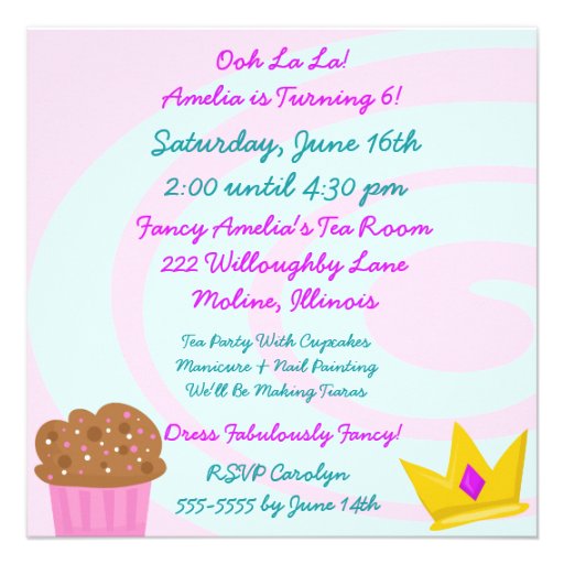 Fancy Smansy Birthday Party Invitations