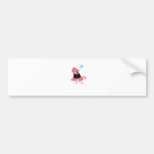 Fancy squid bumper sticker