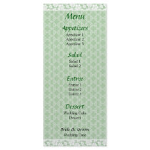 Fancy Stripes Menu rack cards