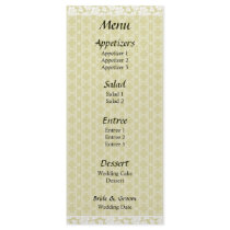 Fancy Stripes Menu rack cards