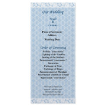 Fancy Stripes Wedding Program rack cards