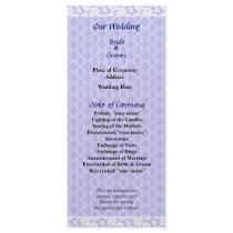 Fancy Stripes Wedding Program rack cards