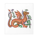 Fancy style dragon png memo pads Fancy style dragon png memo pads