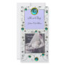 FANCY SWIRLS BABY BOY  MONOGRAM ,aquamarine white Photo Greeting Card