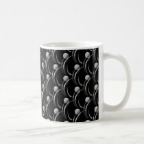 Fancy Swirls Mug, Black and Gray mugs