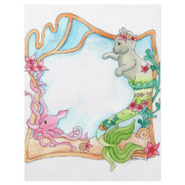Fancy Tail Mercat with Squid flyers by BeMusedArt Fancy Tail Mercat with Squid flyers