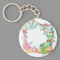 Fancy Tail Mercat with Squid keychains