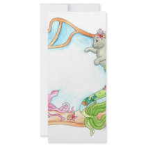 Fancy Tail Mercat with Squid Customized Rack Card