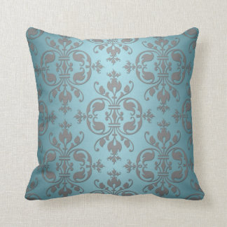 Teal And Silver Pillows - Decorative & Throw Pillows Zazzle