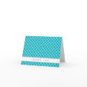 Fancy Teal Pattern Thank You Notes card