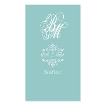 Fancy Times  Monogram Business Card