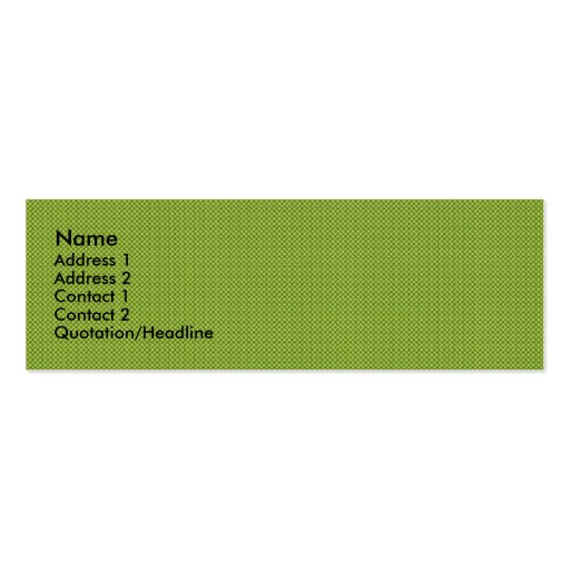 Fancy tiny yellow circles on dark green background business cards (front side)