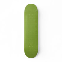 Fancy tiny yellow circles on dark green background skate board deck