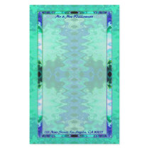 fancy turquoise blue wedding stationery paper