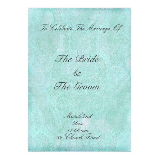 Fancy Vintage Wedding Invitations