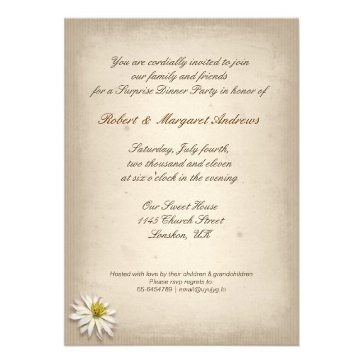fancy wedding anniversary invitation