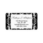 Fancy White Flourish Personalized Address labels