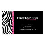 Fancy Zebra Print Business Card Template