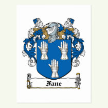 Fane Family Crest Postcard