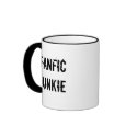 Fanfic Junkie Mug by giftsforwriters Fanfic Junkie Mug