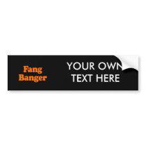Fang Banger Costume Bumper Sticker