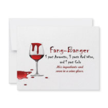 Fang-Banger Drink Recipe invitations