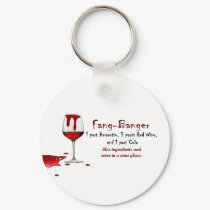 Fang-Banger Drink Recipe keychains by VampOut Fang-Banger Drink Recipe keychains