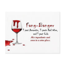 Fang-Banger Drink Recipe postcards