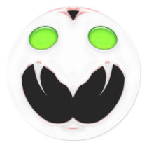 Fang Face Smiley stickers