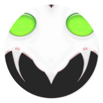 Fang Face Smiley stickers by JaZilla Fang Face Smiley stickers