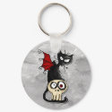 fang kitty keychains