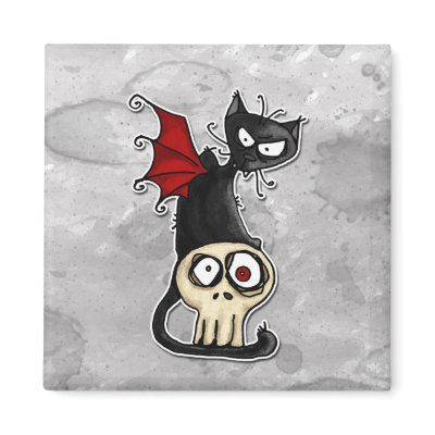 fang kitty refrigerator magnets by cfkaatje