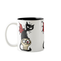 fang kitty mugs