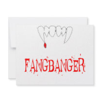 FANGBANGER invitations by Fangtastic FANGBANGER invitations