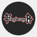 Fangbanger Vampire Halloween Round Stickers