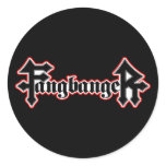 Fangbanger Vampire Halloween Round Stickers